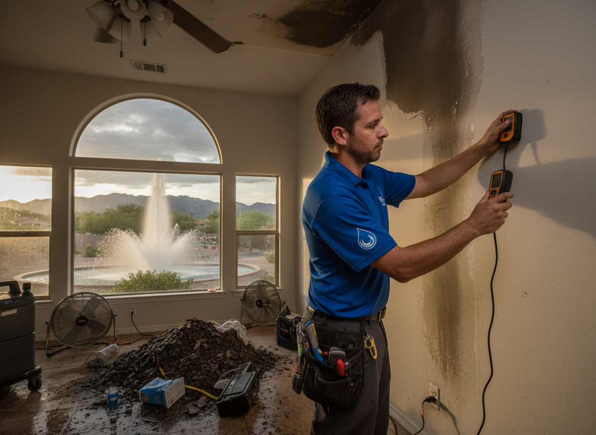 Water Damage Restoration in Fountain View
