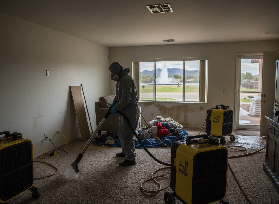 Flood Damage Cleanup in Fountain Hills, AZ